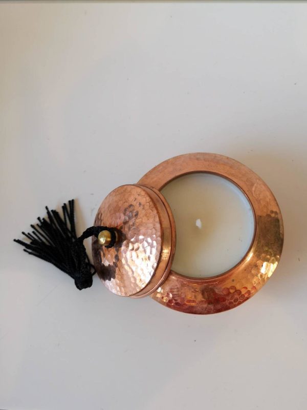 Bougie parfumée en cuivre de Marrakech